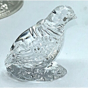 WATERFORD CRYSTAL 12 Days 1995 1st ED Partridge Christmas Ornament